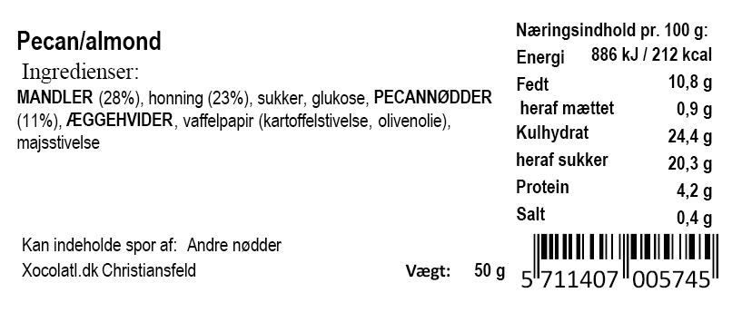 Nougatbar | Pekannødder