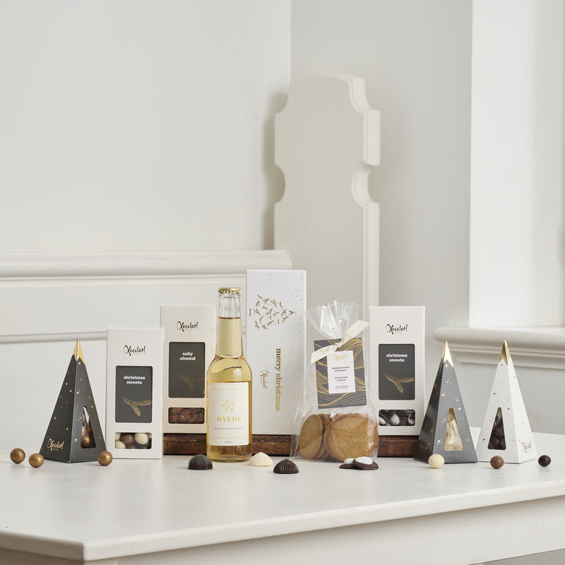 Julegave med hyldeblomstsaft og søde sager – Xocolatl Winternight