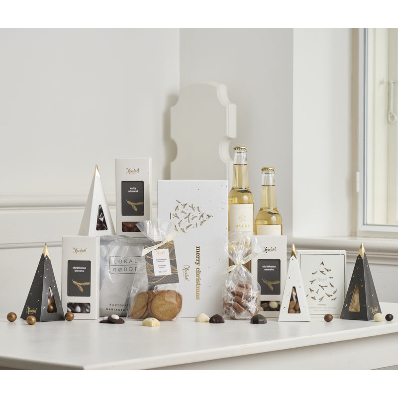 Julekasse med chokoladebog og hyldeblomstsaft – Xocolatl Winternight