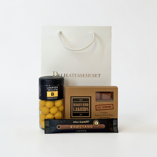 Flere slags lakrids i gavepose