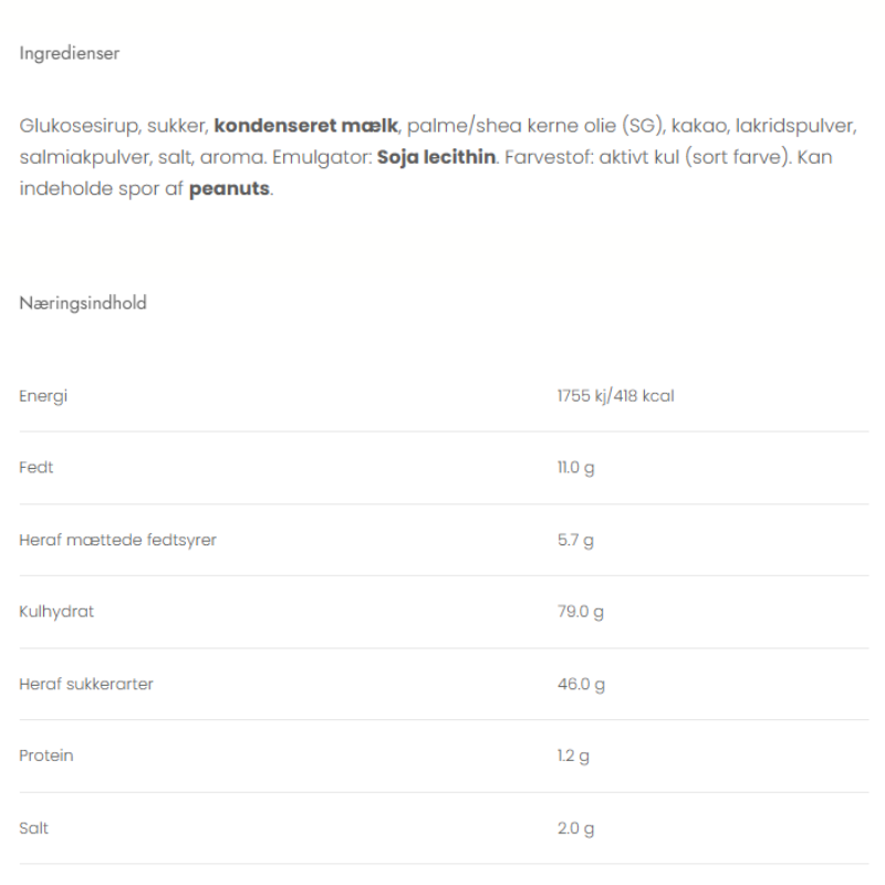Til far Gaveæske, Karamelleriet