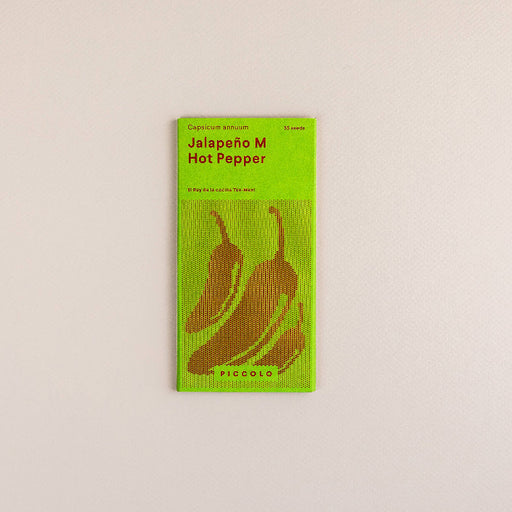 Frøpose med jalapeño chilifrø fra Piccolo Seeds – klassisk mexicansk sort med tykvæggede bælge