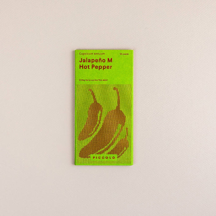 Frøpose med jalapeño chilifrø fra Piccolo Seeds – klassisk mexicansk sort med tykvæggede bælge