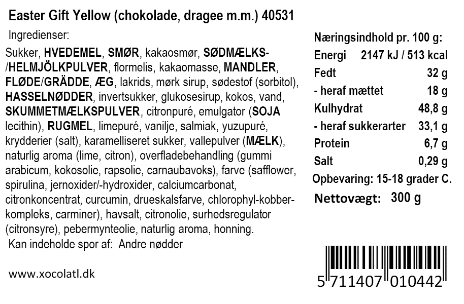 Gul gaveæske - Xocolatl