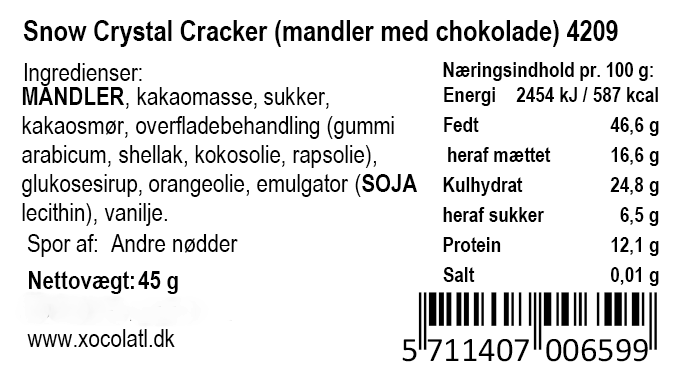 Julecracker med brændte mandler fra Xocolatl
