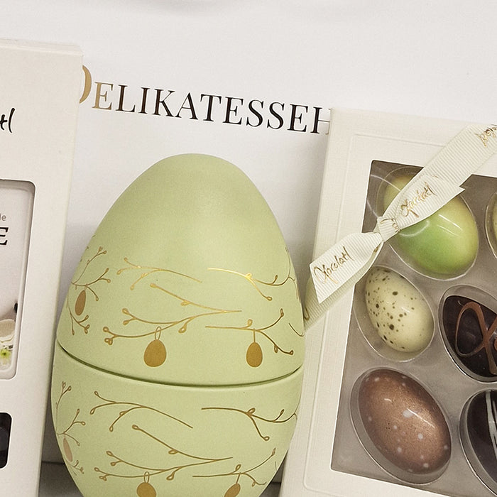 Gavepose med metalæg til påske