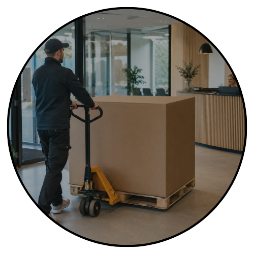 Firmagaver - levering til erhvervsadresser, privatadresser eller udenlandske adresser.