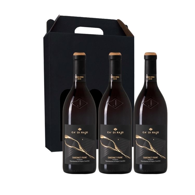 Vingave 3 fl. rødvin, Ca´ Di Rajo - Cabernet Franc (Italien)