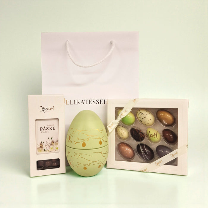 Gavepose med metalæg til påske