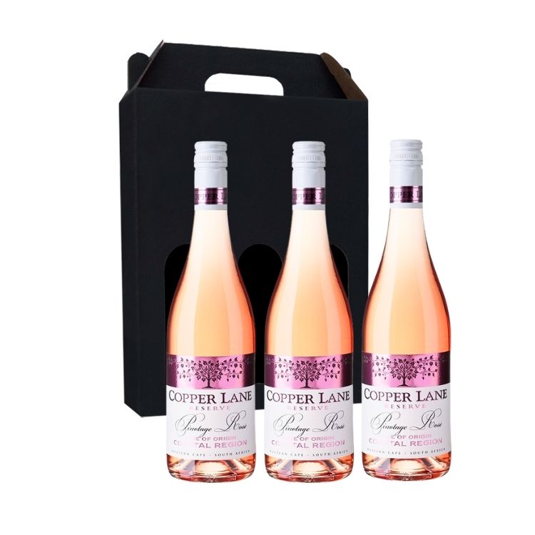 Vingave 3 fl. rosé, Copper Lane - Reserve Pinotage Rosé (Sydafrika)