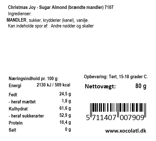 Brændte mandler - Xocolatl