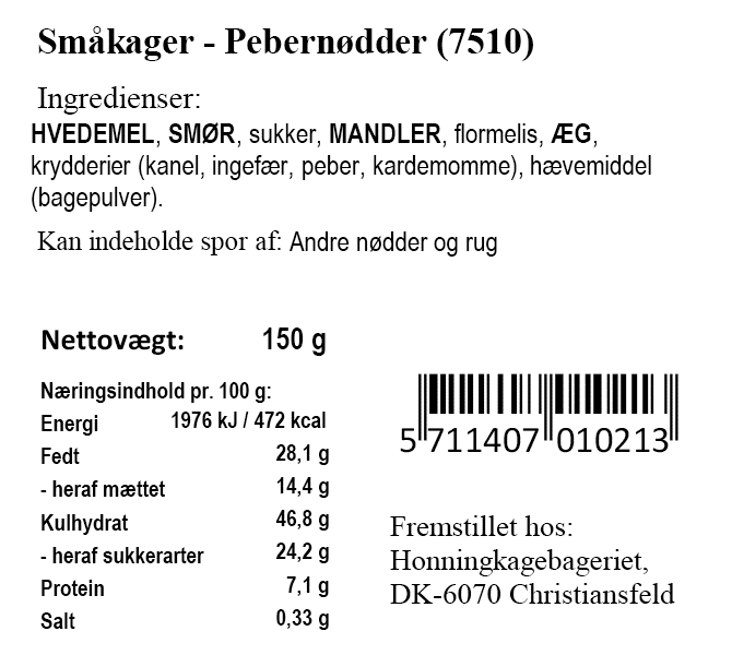 Pebernødder - Xocolatl
