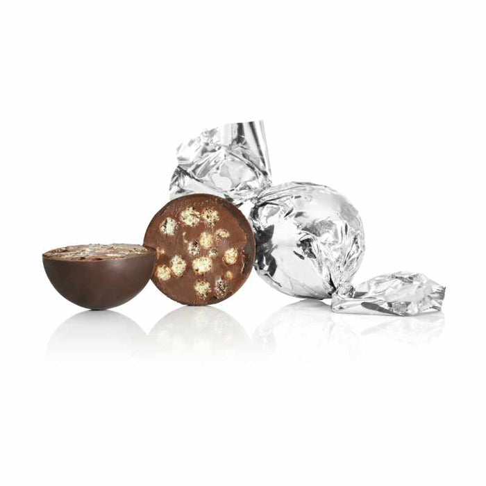 Chokoladekugle | chokolade med crisp - sølv