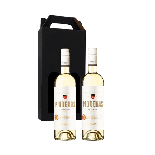 Vingave hvidvin, Bodegas Piqueras - White Label ØKO i gaveæske