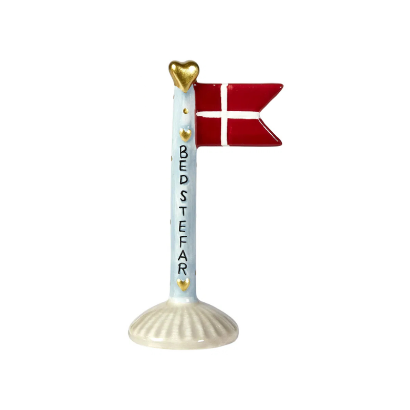 Keramik flag til bedstefar