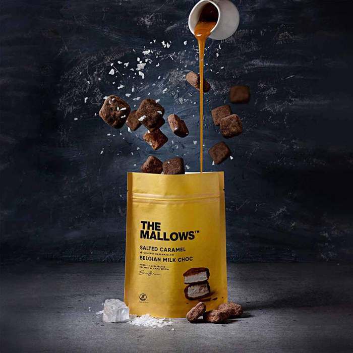 Skumfiduser mallows saltkaramel og mælkechokolade