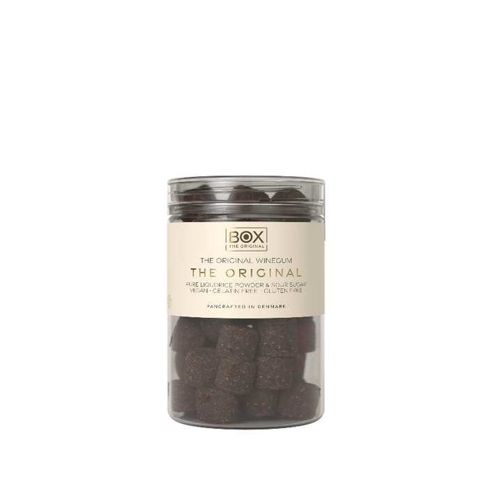 Vegansk skovbær lakrids vingummi med lakridspulver og sour sugar coating – gelatinefri og smagfuld snack