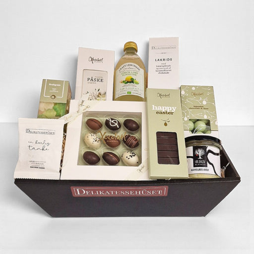 Gavekurv med lækkerier til påske