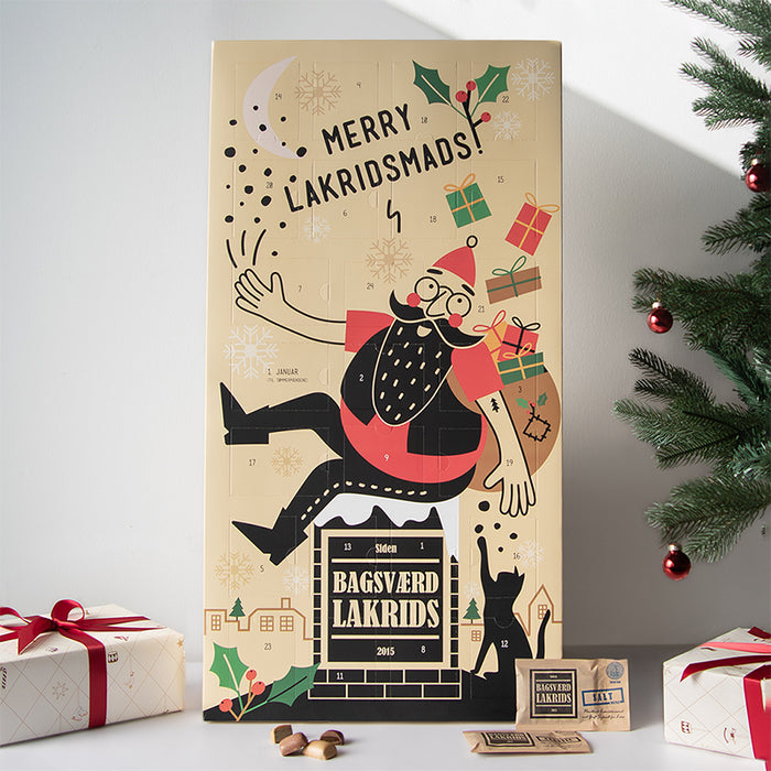 Julekalender fra Bagsværd Lakrids 2025 + valgfri gratis lakridsprodukter