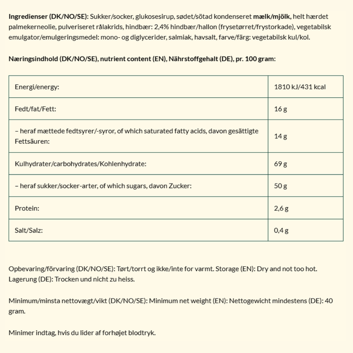 Bagsværd Lakrids 'Hindbær Mini'