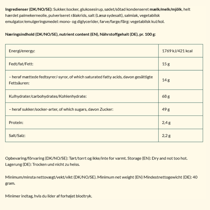 Bagsværd Lakrids 'Salt Mini'