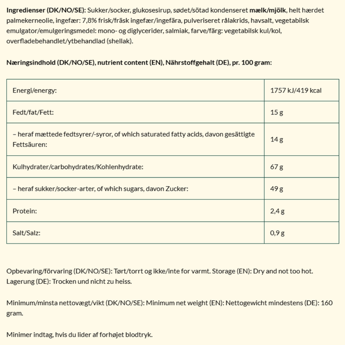 Bagsværd Lakrids 'Ingefær'
