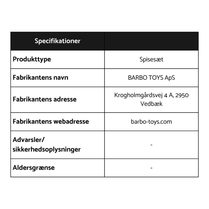 Wood Friends spisesæt