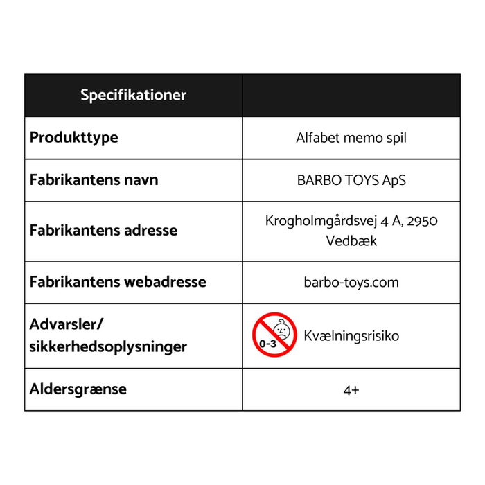 Spil | Mumi Alfabet vendespil