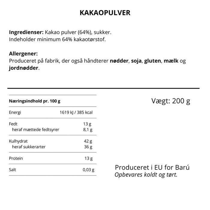 Barú Hot Chocolate - Dark 64 %