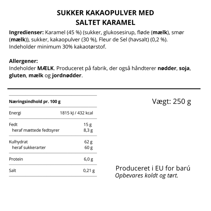 Barú Hot Chocolate Salty Caramel