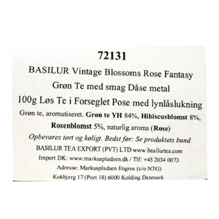 Tedåse Vintage Blossoms 'Rose Fantasy', Basilur
