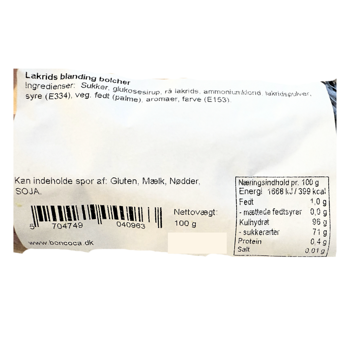 Lakridsblanding Bolcher