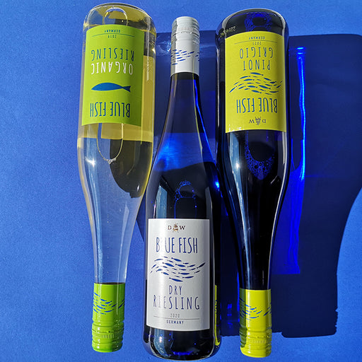 Vin smagekasse med lækre tyske hvidvine fra Blue Fish