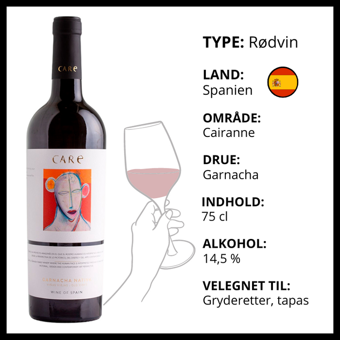 Rødvin, Bodega Care - Garnacha Nativa (Spanien)