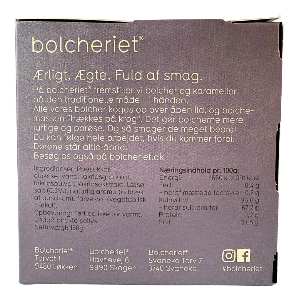 Gaveæske sød rålakrids bolcher | Bolcheriet