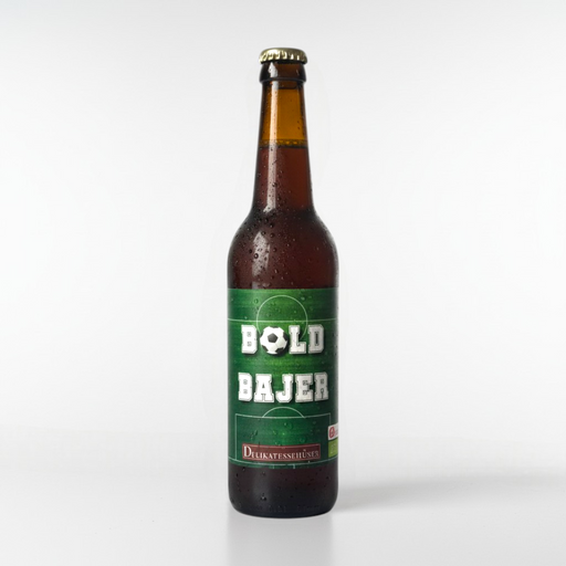 Specialøl med motiv 'bold bajer'