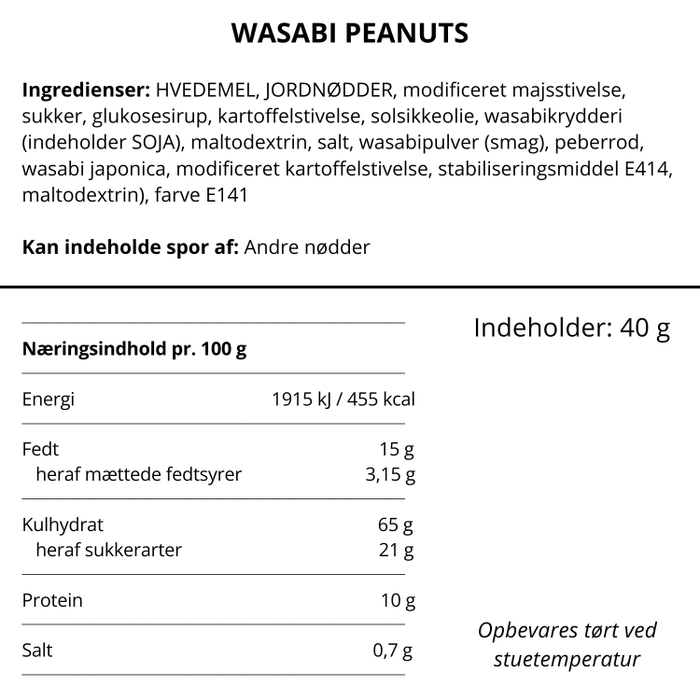 Peanuts med Wasabi i dåse