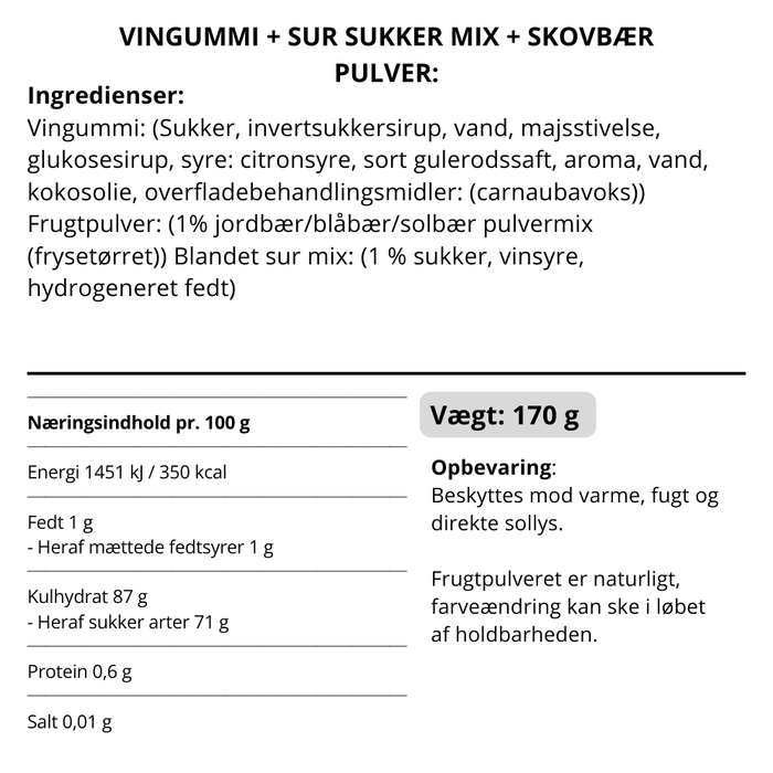 Vingummi m. Skovbær - Box The Original