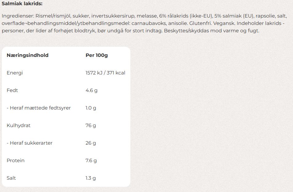 Lakrids by Bülow. NO.2 – Salt lakrids