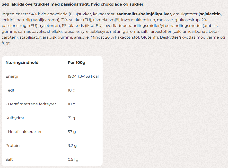 Lakrids by Bülow - B Passion Fruit (stor)