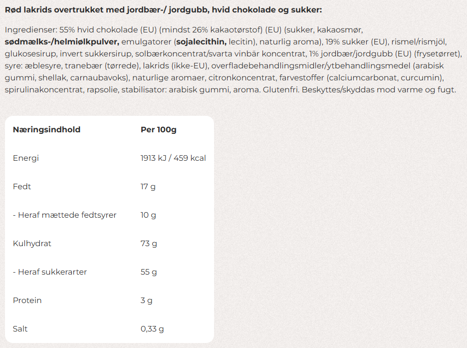 Lakrids by Bülow - C Sour strawberry (Stor)