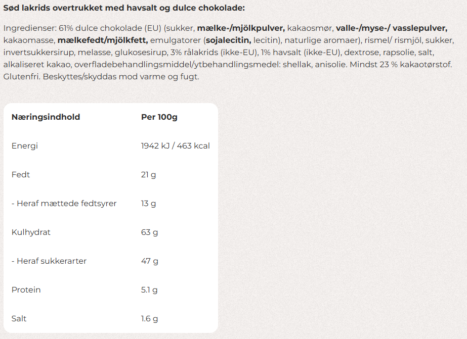 Lakrids by Bülow - D Salt & Caramel