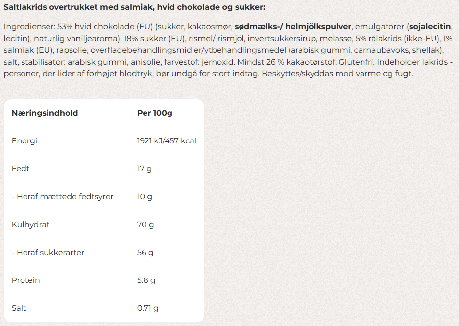 Lakrids by Bülow - E Crispy Salty Liquorice