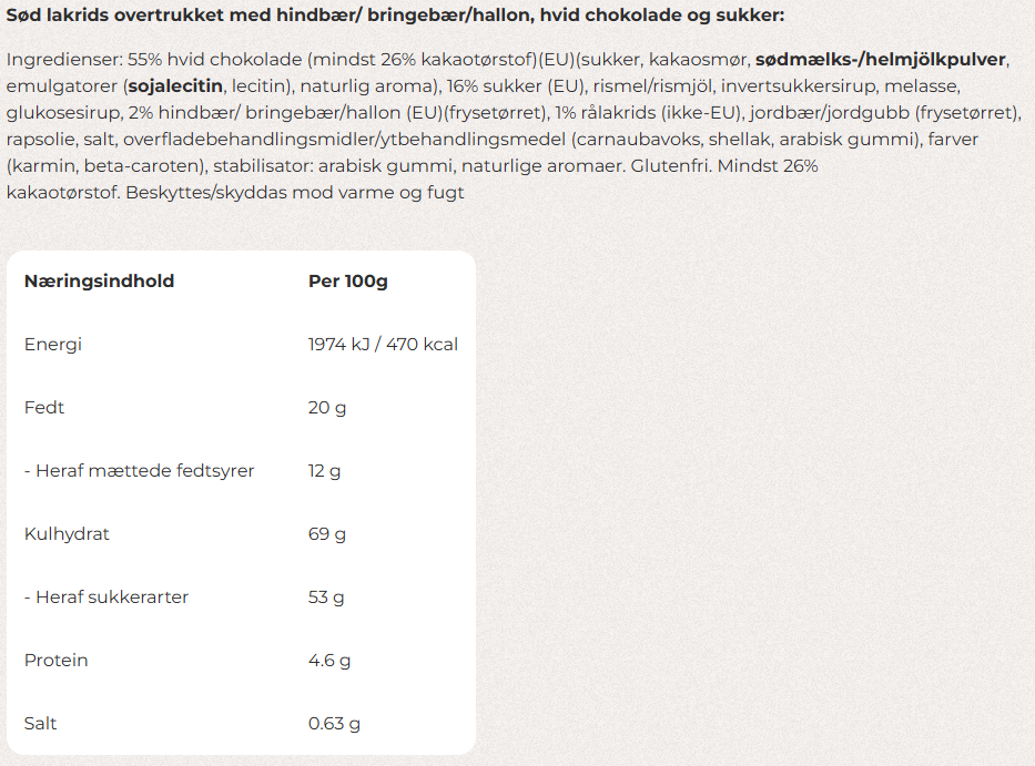 STORKØB, Bülow Raspberry - mini (250 stk.)
