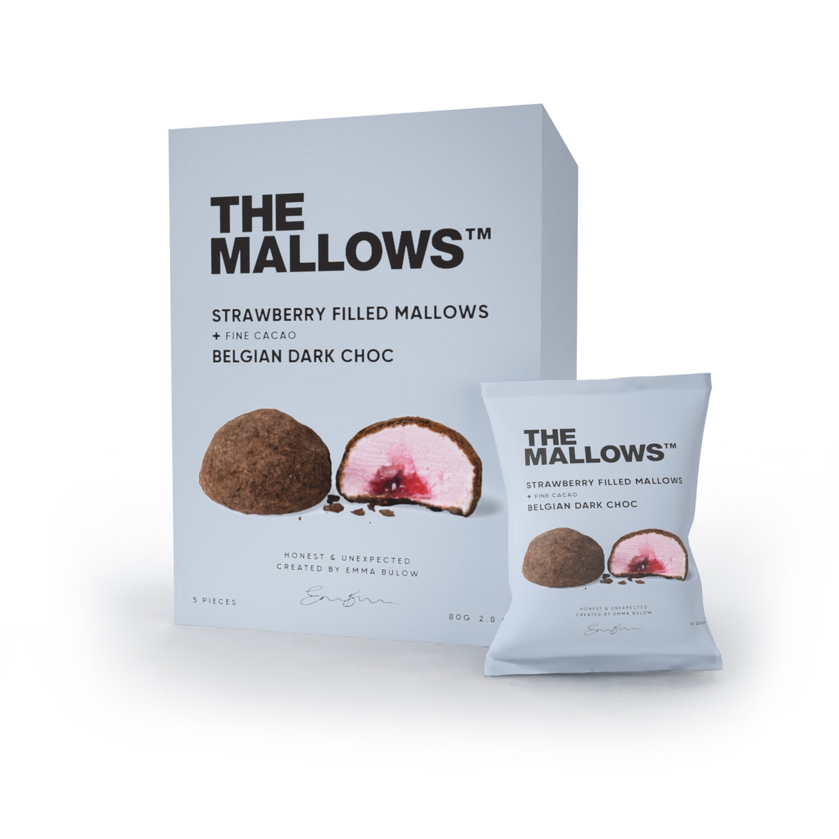 Caramel Filled Mallows Ruby Chocolate Box - The Mallows | Køb Online ...