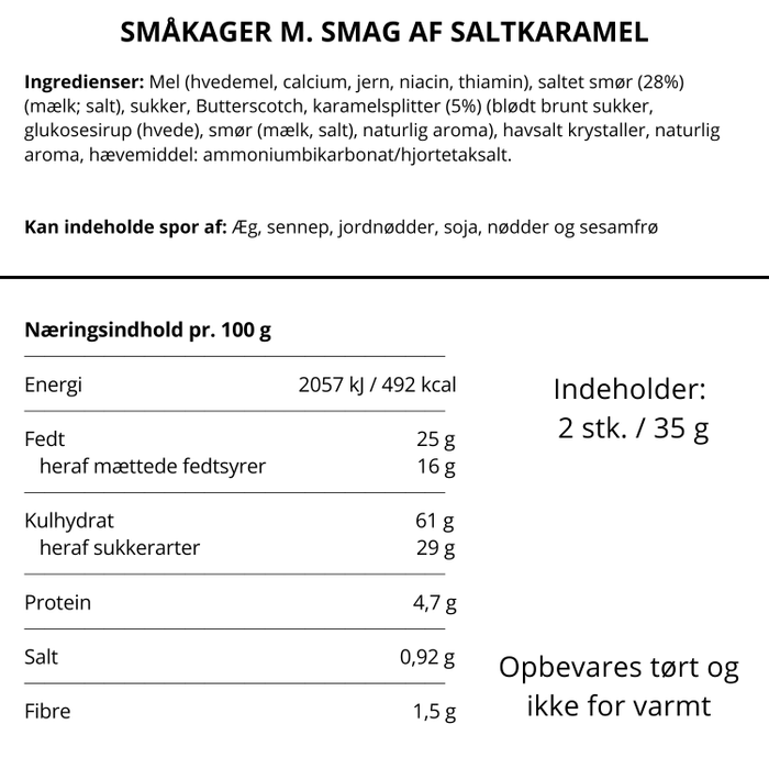 Småkager m. salt-karamel