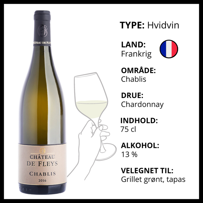 Hvidvin, Chateu de Fleys - Chablis (Frankrig)