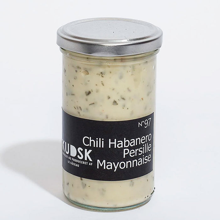 Mayonnaise med chili Habanero og Persille fra KUDSK, Delikatessehuset