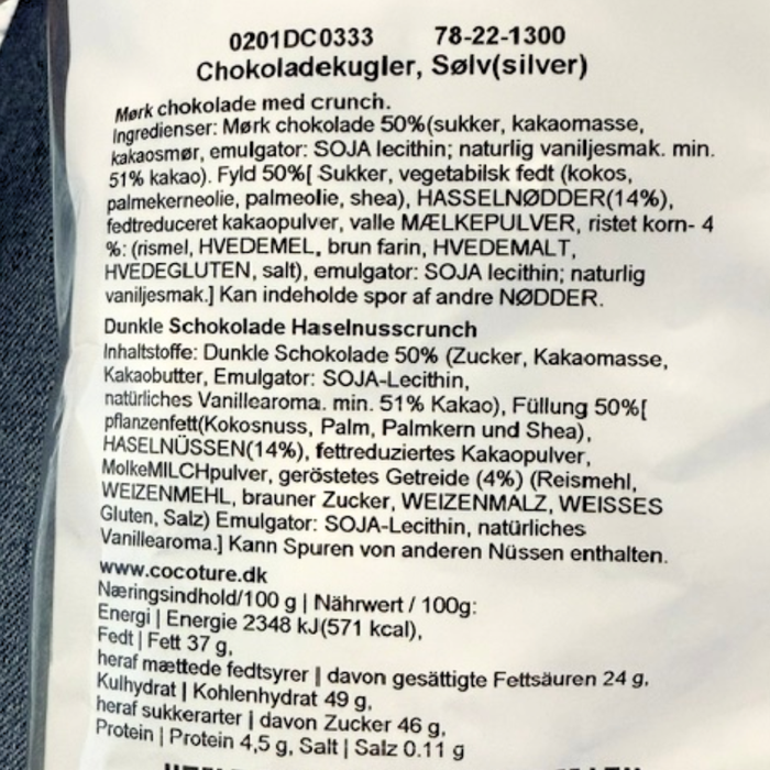 Chokoladekugle | Mørk chokolade med crisp