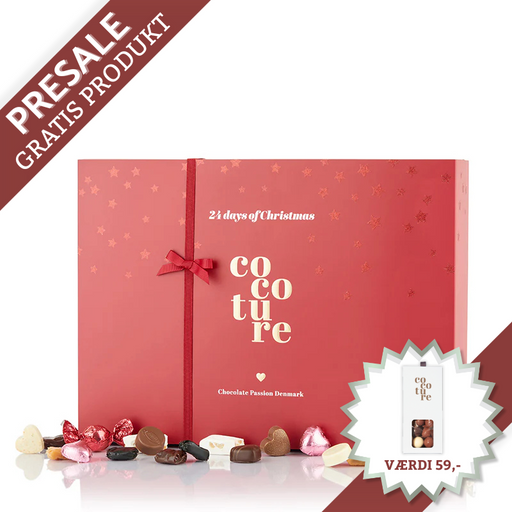 Cocoture Red Magic julekalender presale – eksklusiv chokoladekalender med gratis gave.